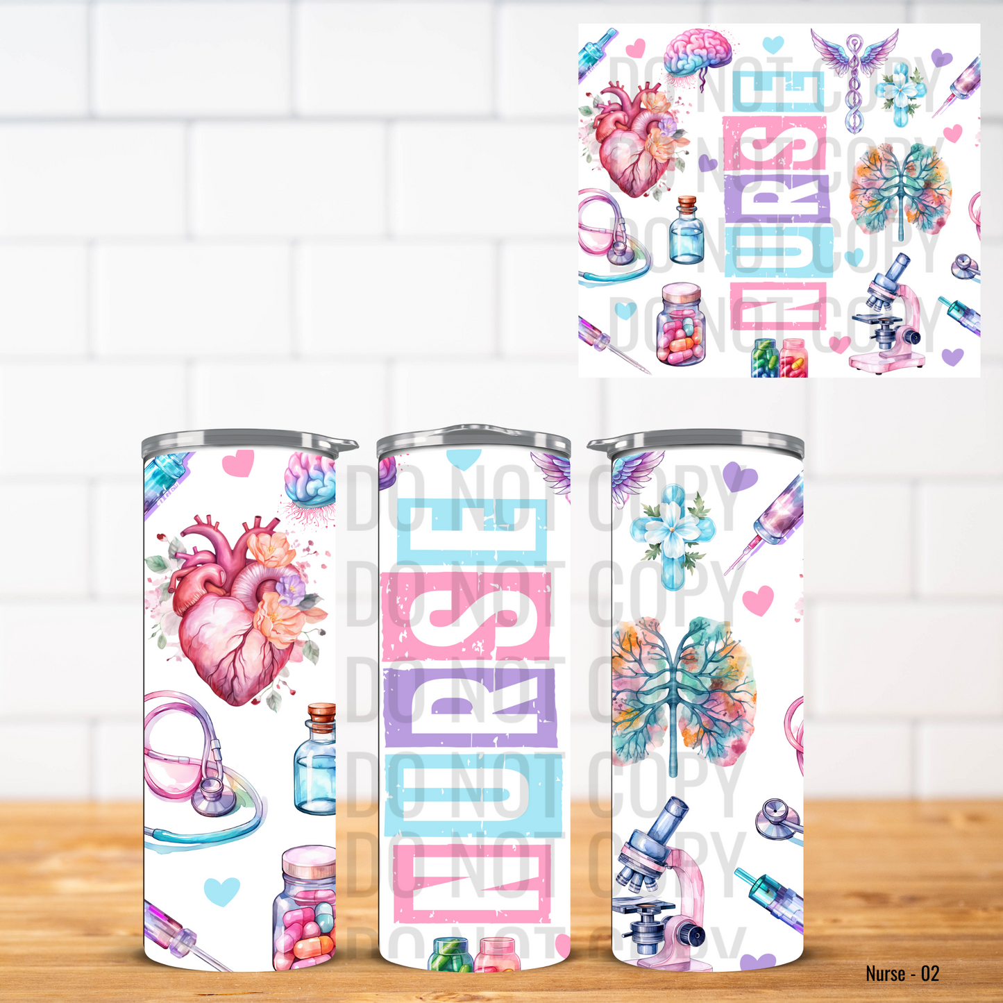 Nurse Vinyl Tumbler Wrap