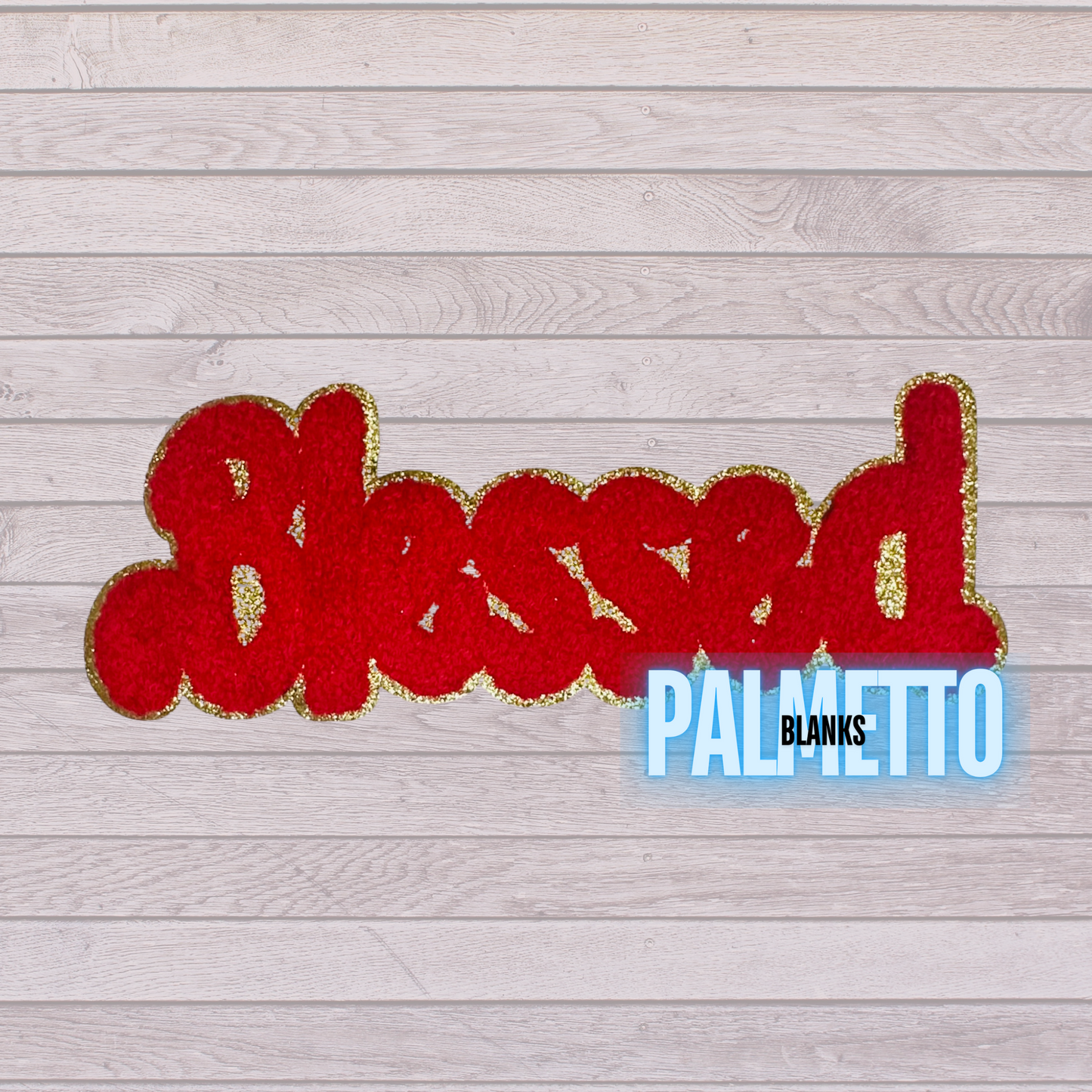 Blessed Chenille Patch (3 colors available)