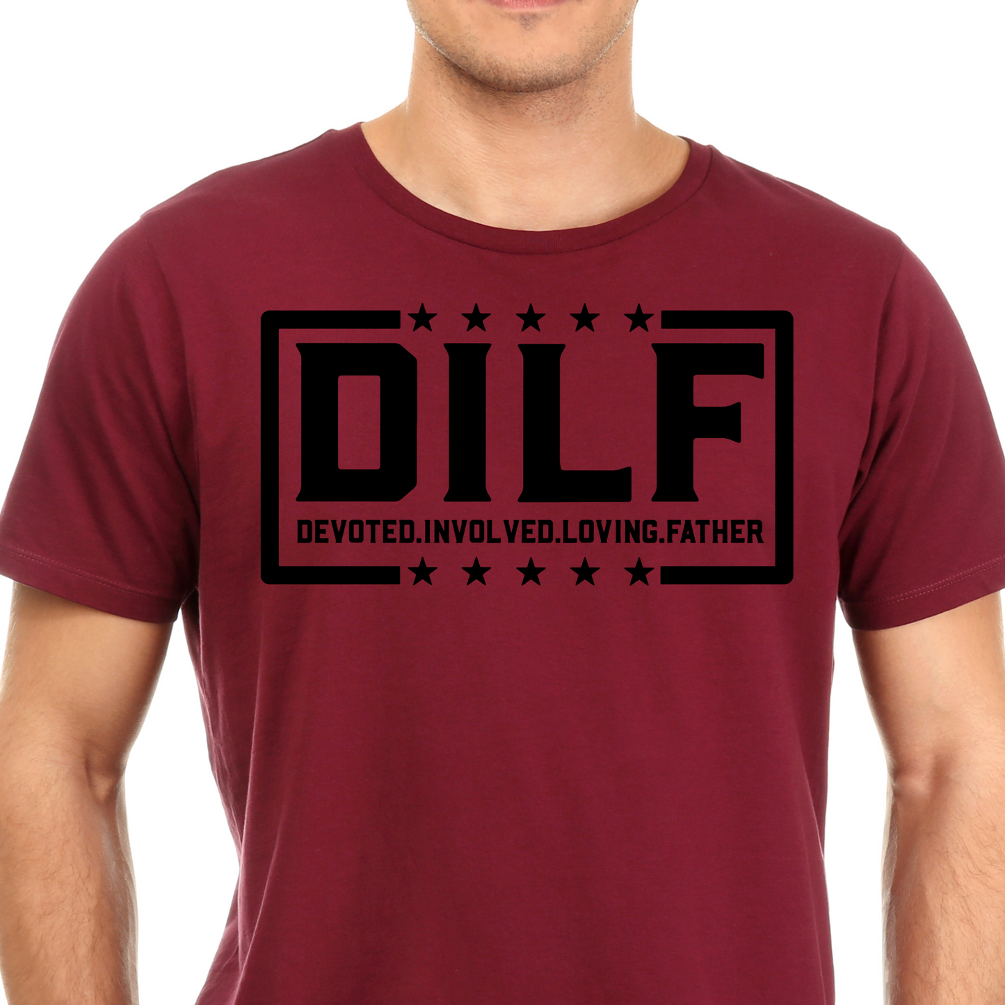 DILF - Devoted Involved Loving Father Screen Print Transfer