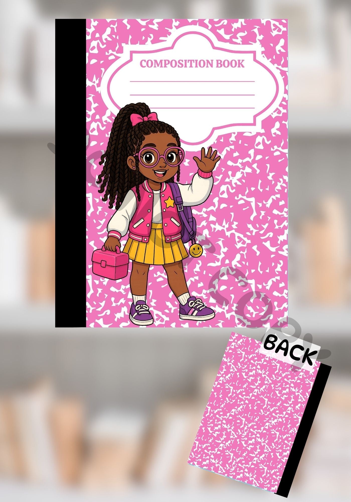 Pink Back-to-School Girl Composition Notebook