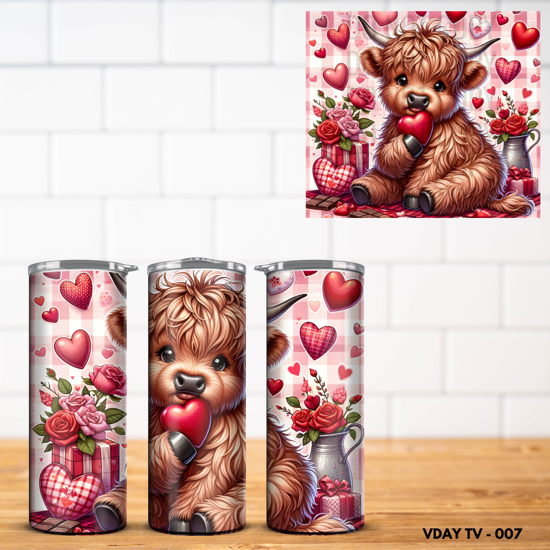Valentine Vinyl Tumbler Wrap