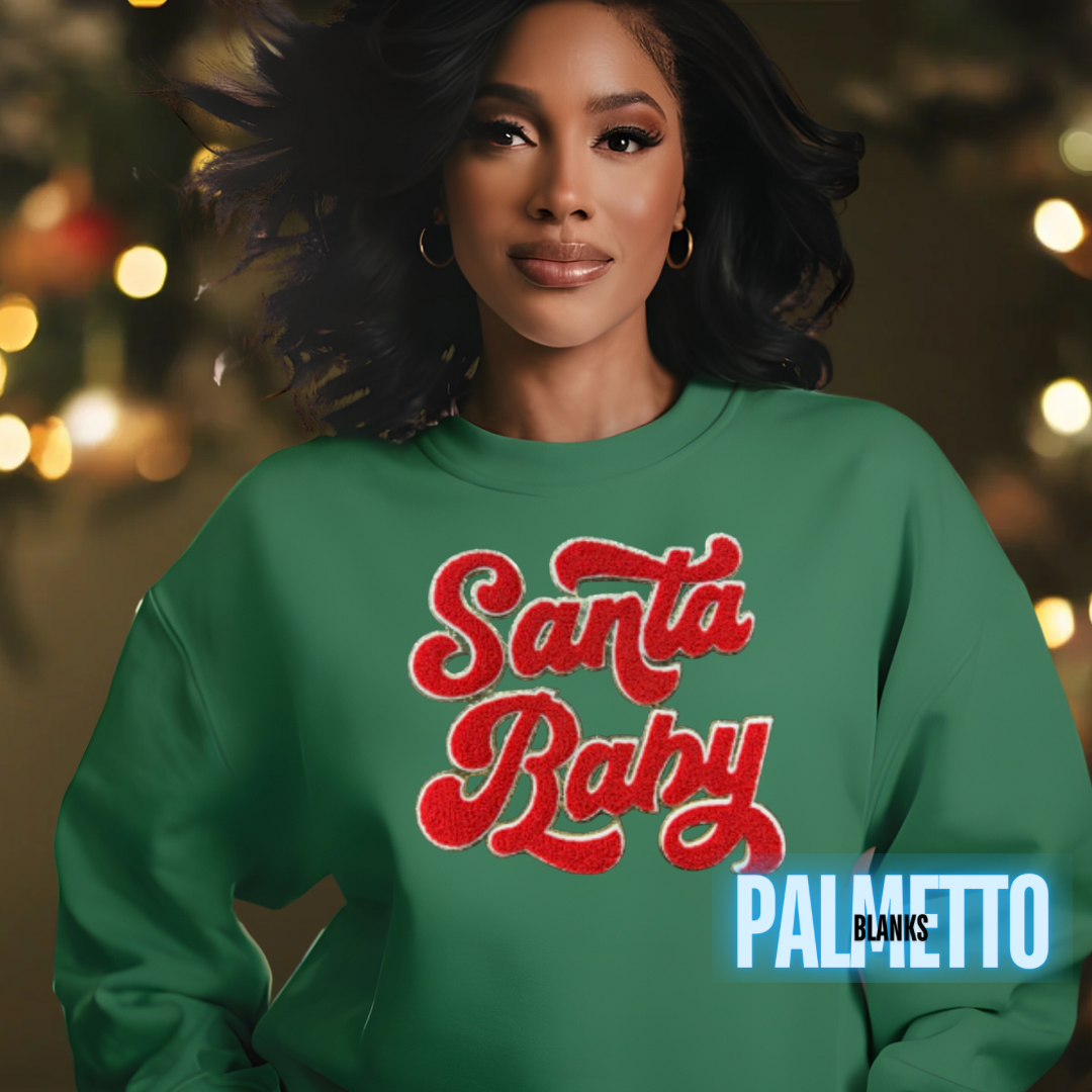 Santa Baby (Red) - Chenille Patch