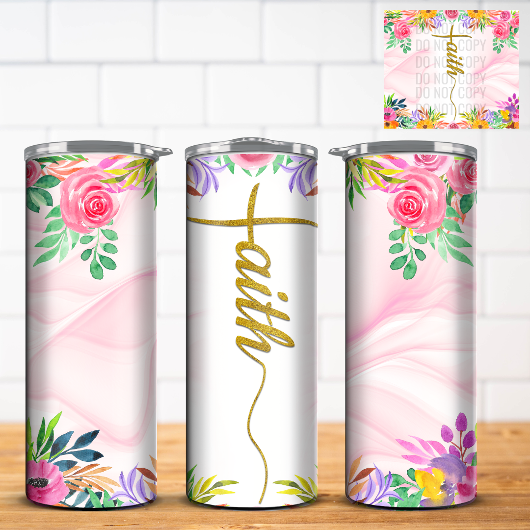 Faith Based Vinyl Tumbler Wrap