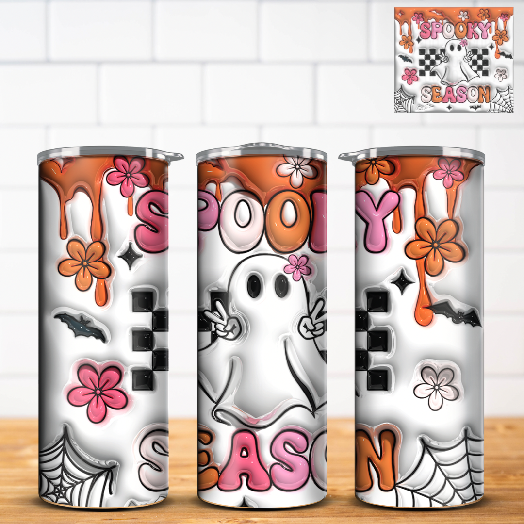 Spooky Halloween 3D Inflated Tumbler Wrap