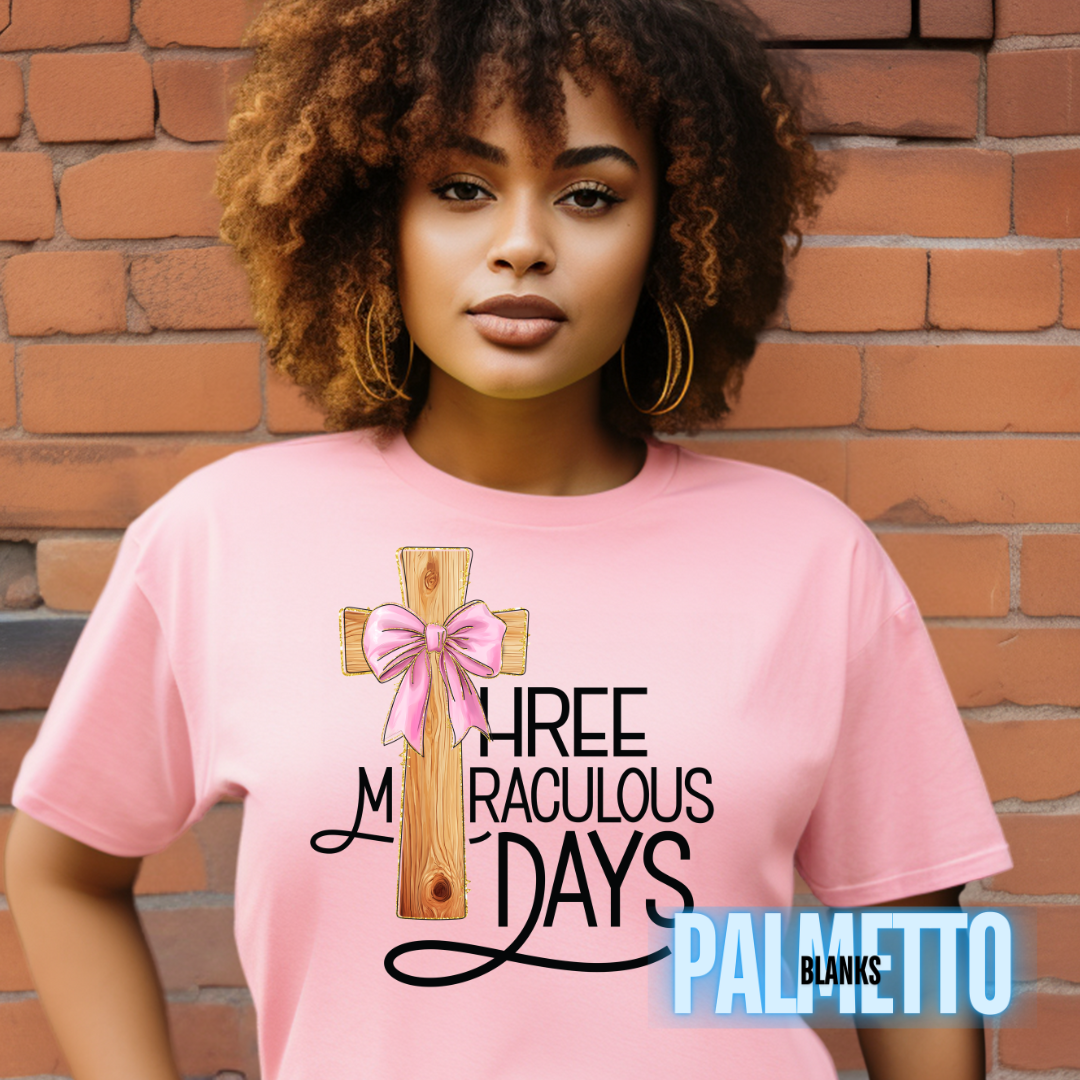 Three Miraculous Days - Full Color Screen Print Transfer