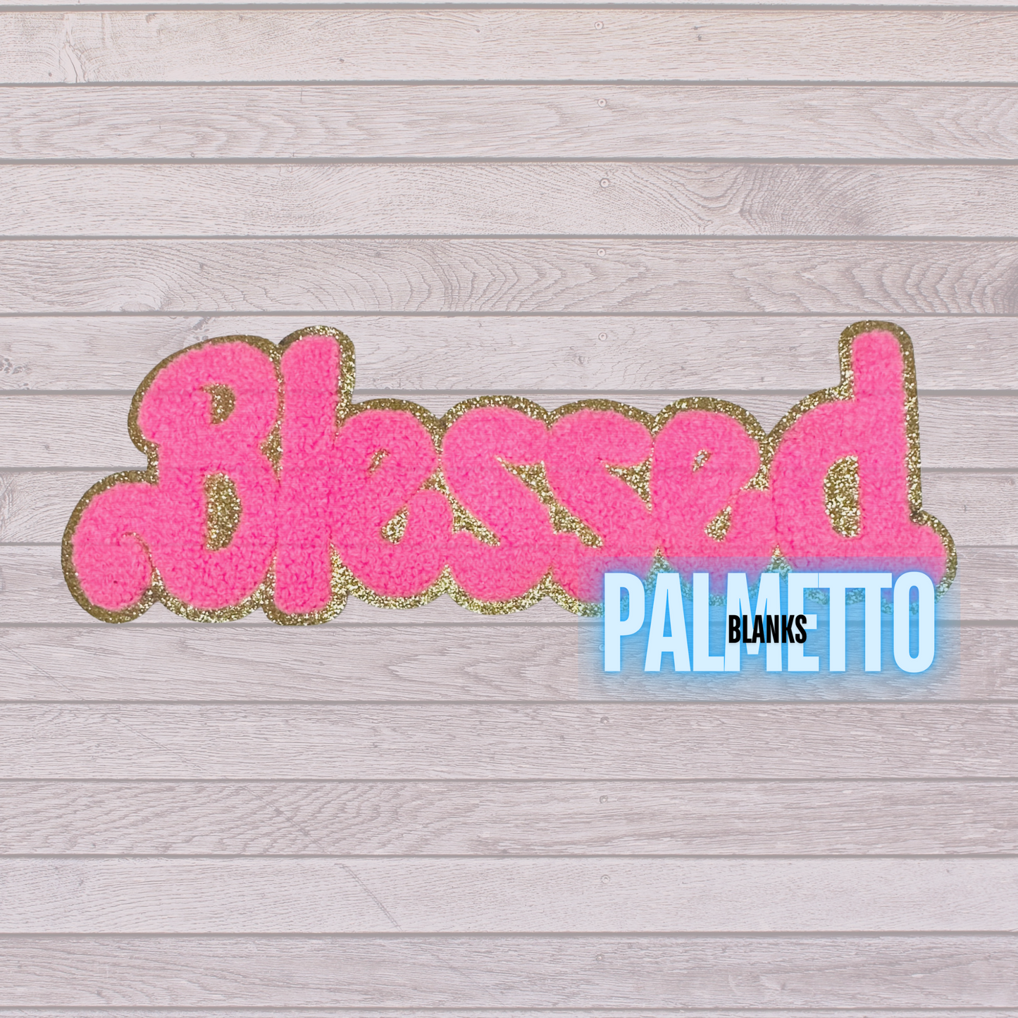 Blessed Chenille Patch (3 colors available)
