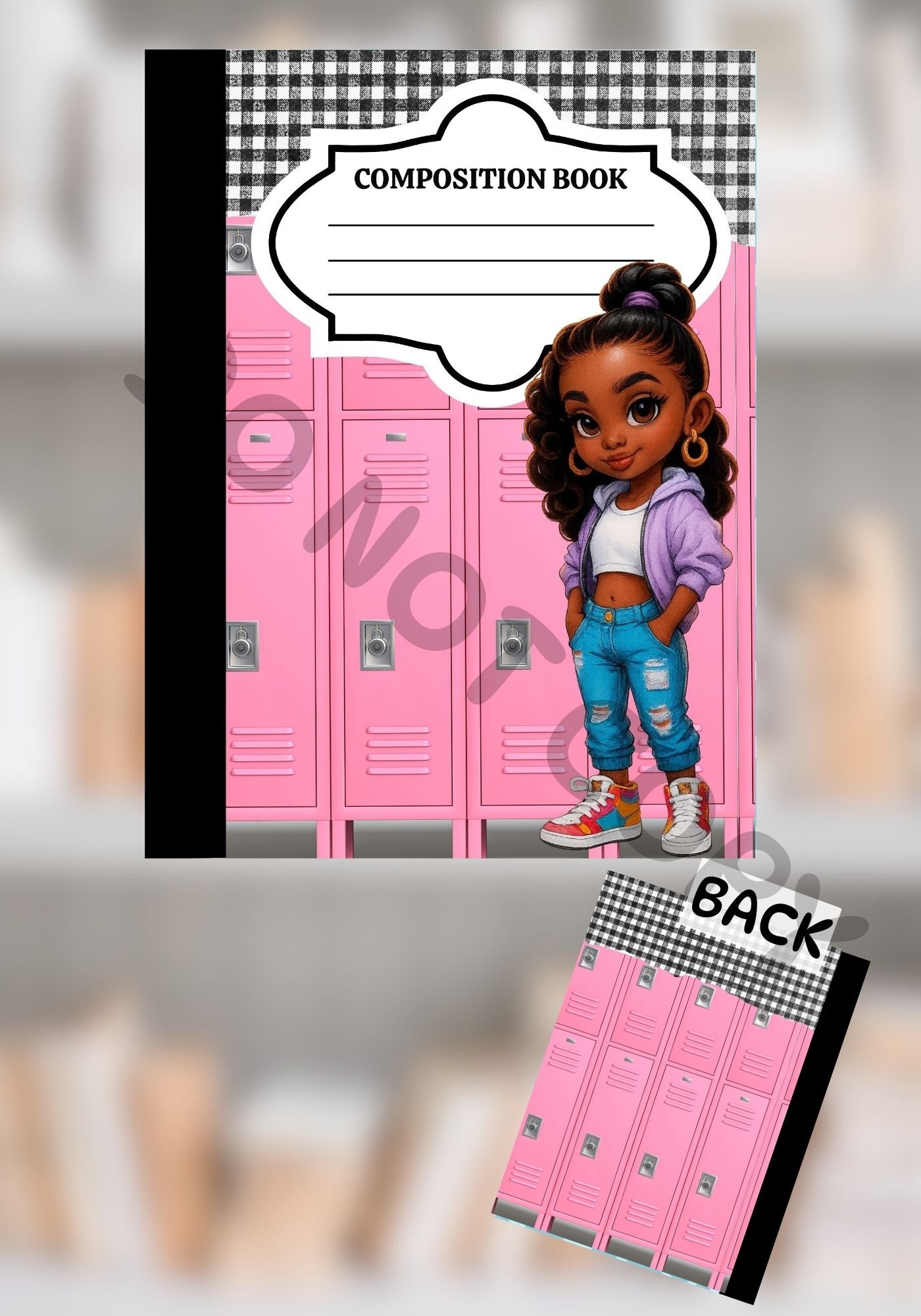 Locker Vibes Girl Composition Notebook