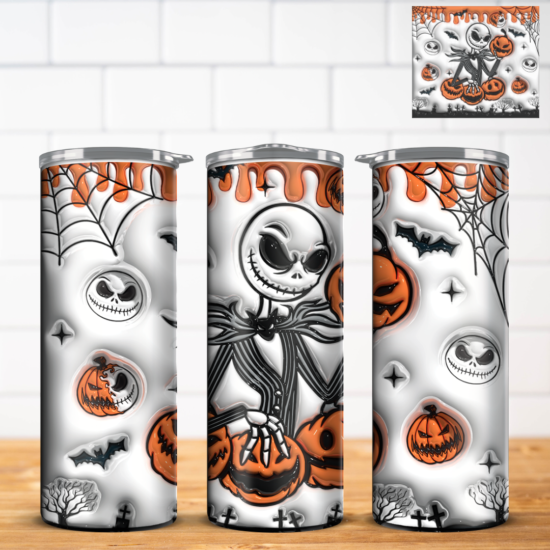 J. Skellington 3D Inflated Tumbler Wrap