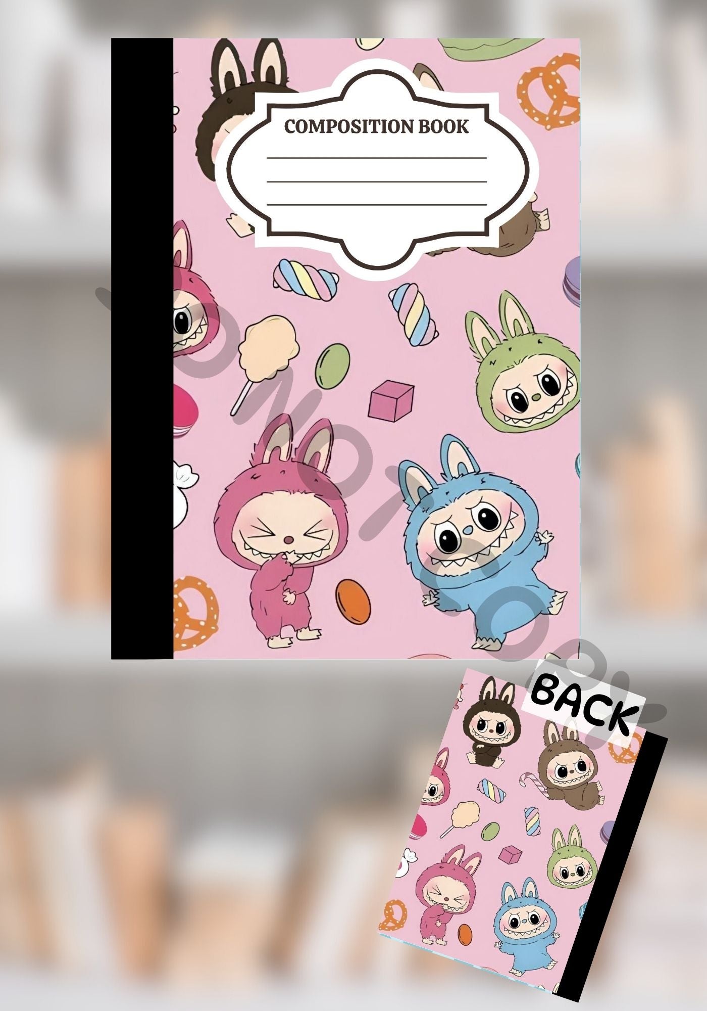 Kawaii Bunny Squad Composition Notebook
