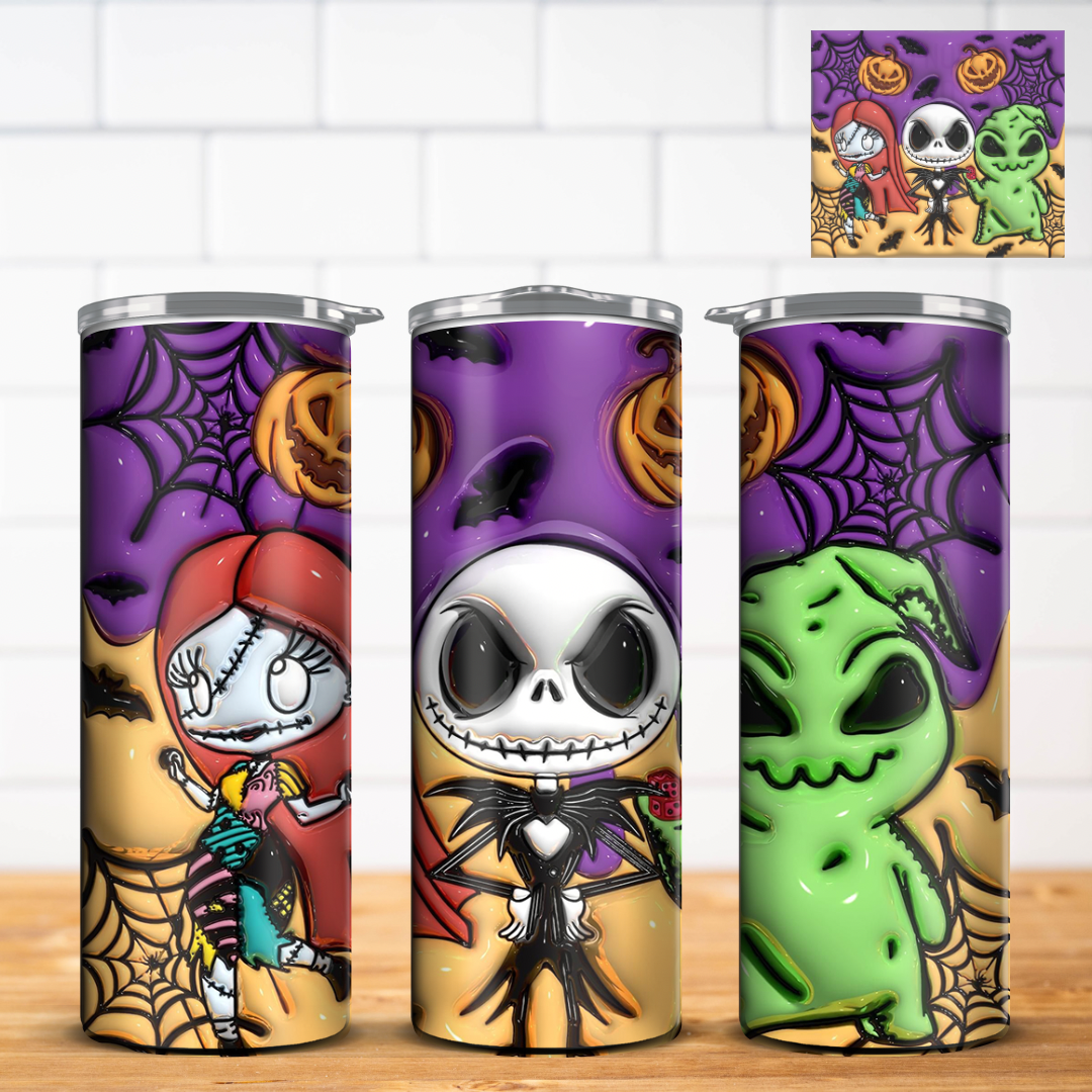J. Skellington 3D Inflated Tumbler Wrap