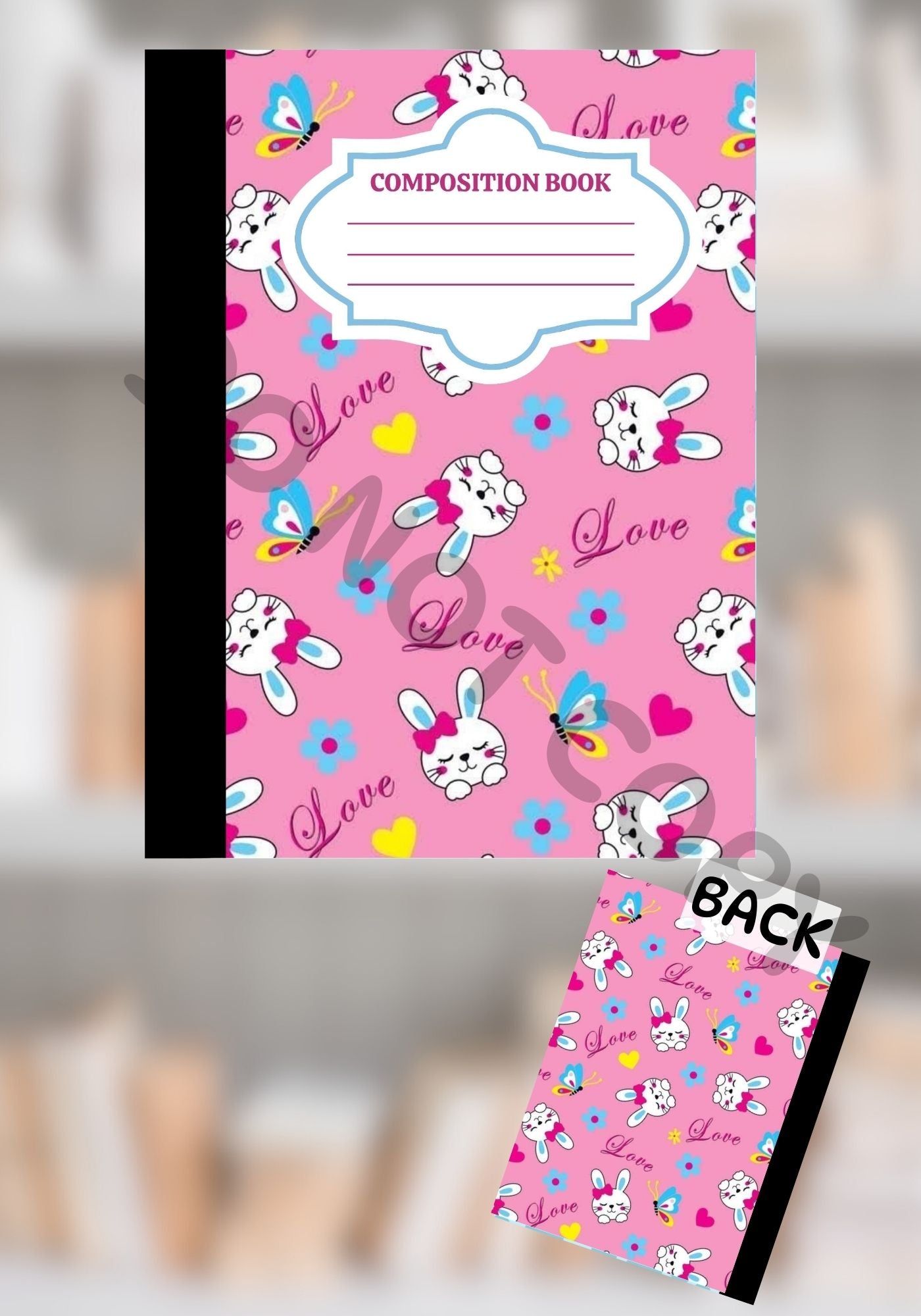 Love Bunny Composition Notebook