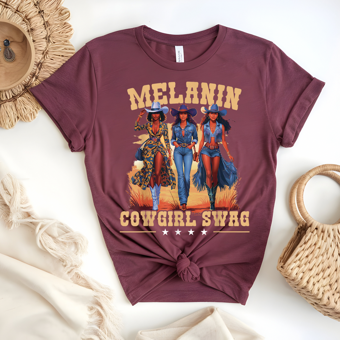 Melanin Cow Girl - Full Color Transfer