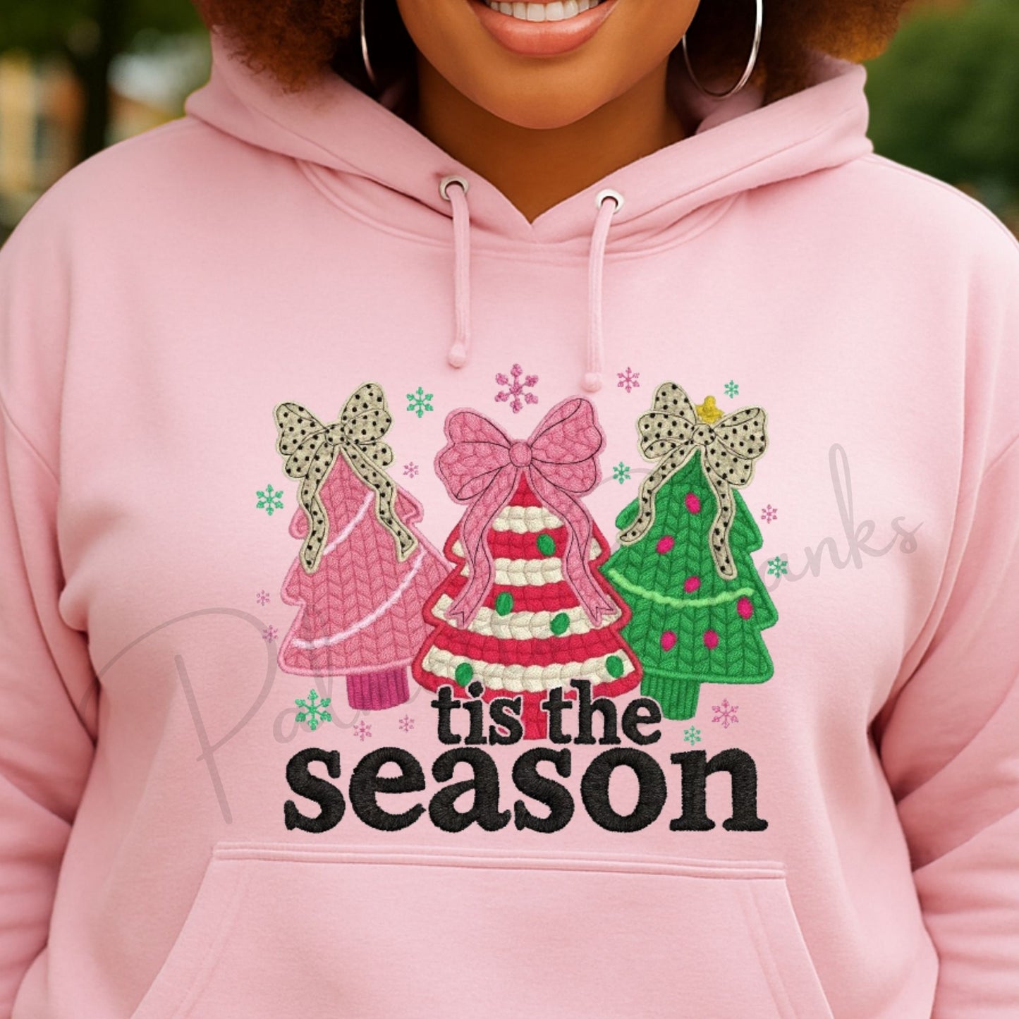 Tis the Season Christmas Cakes - Faux Yarn Full Color Transfer