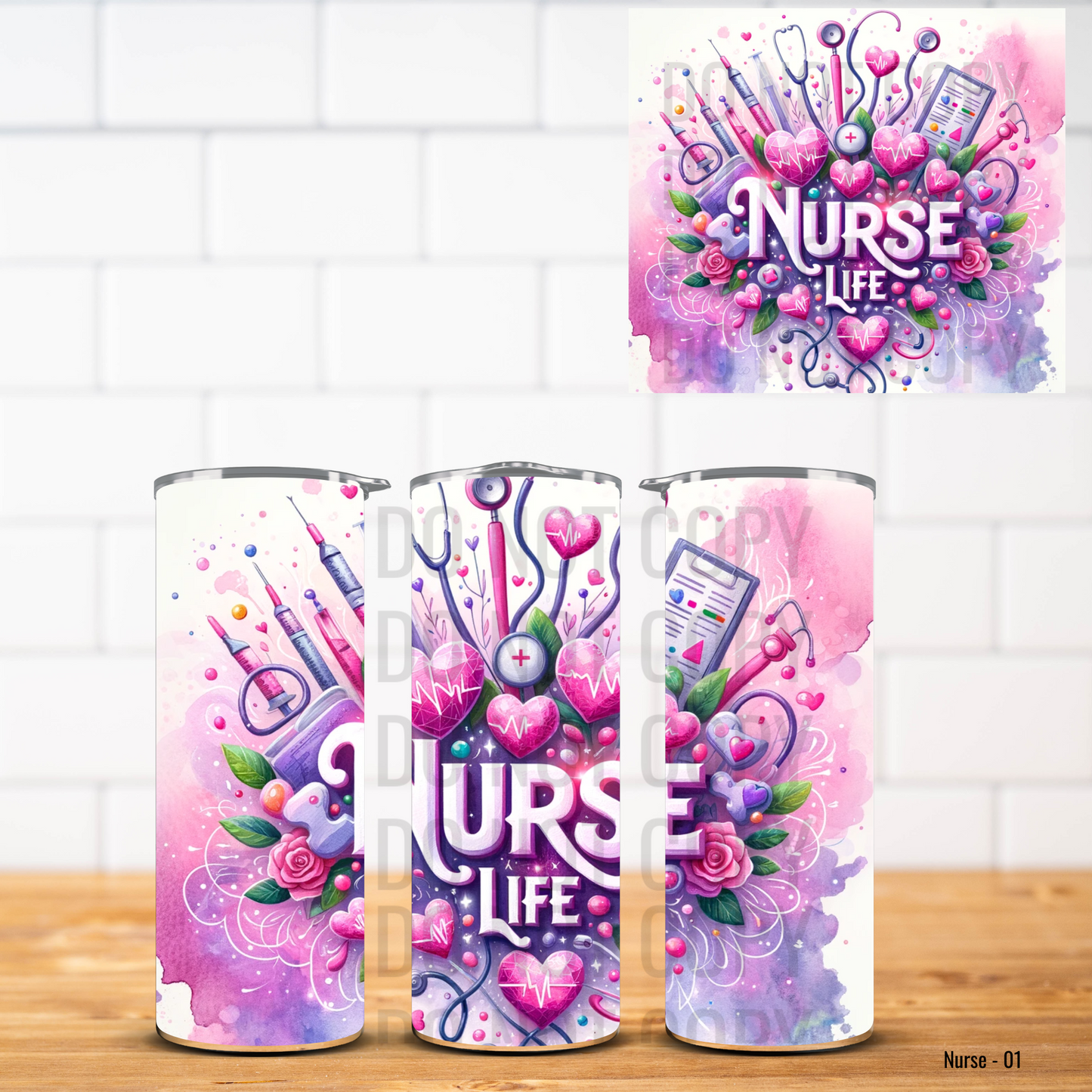 Nurse Vinyl Tumbler Wrap