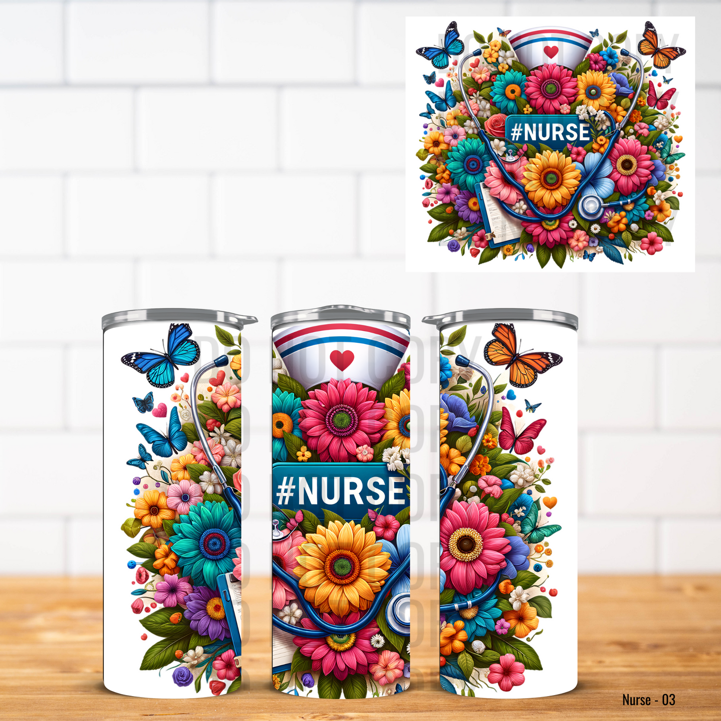 Nurse Vinyl Tumbler Wrap