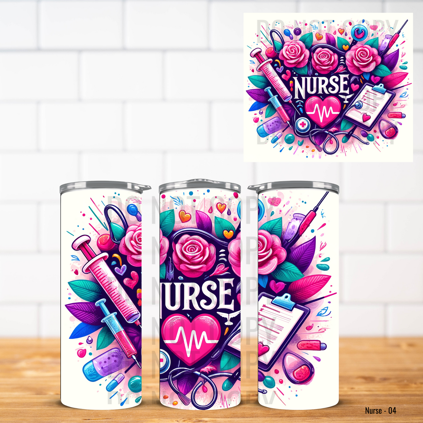 Nurse Vinyl Tumbler Wrap