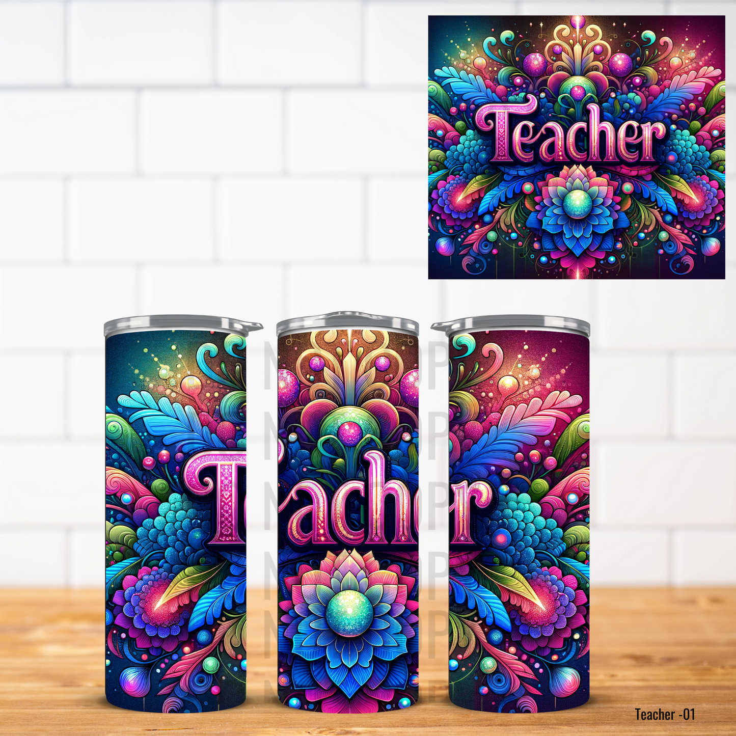 Teacher Vinyl Tumbler Wrap