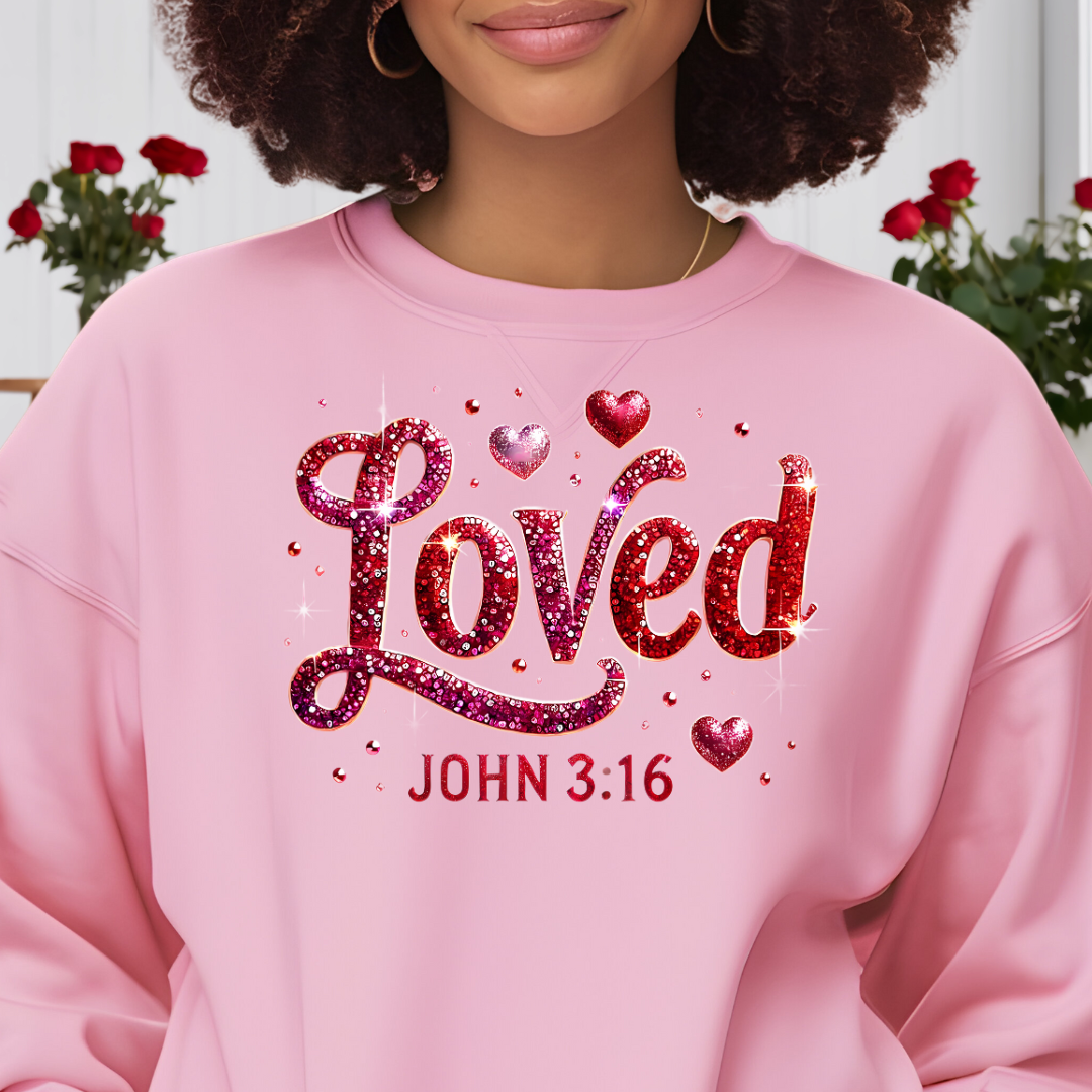 Loved John 3:16 Sweatshirt