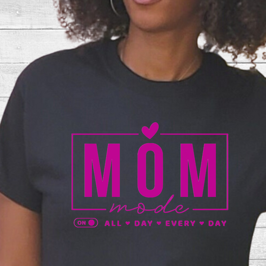 Mom Mode All Day Screen Print Transfer