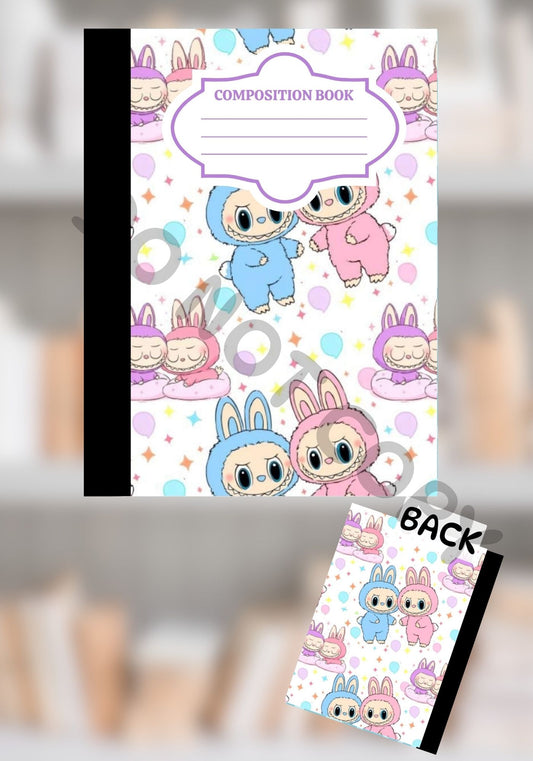 Pastel Bunny Pals Composition Notebook