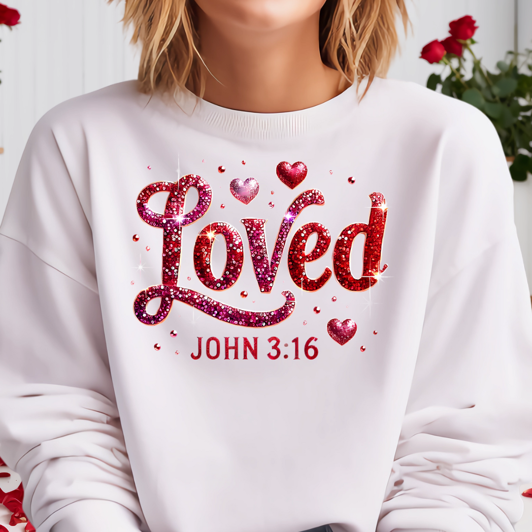 Loved John 3:16 Sweatshirt