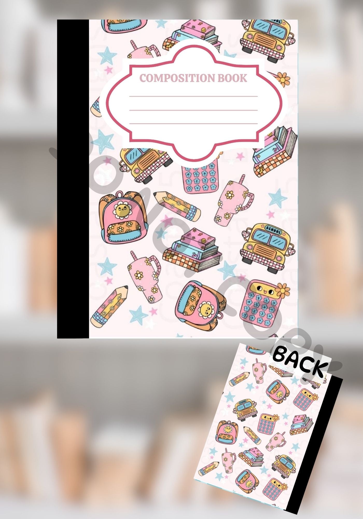 School Supplies Composition Notebook