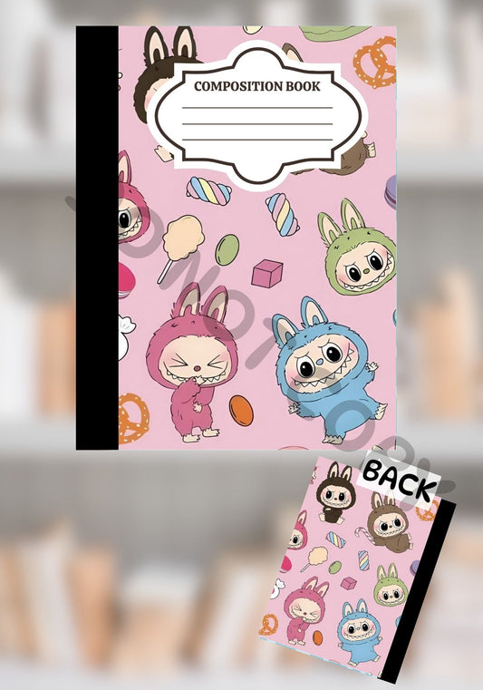 Kawaii Bunny Squad Composition Notebook