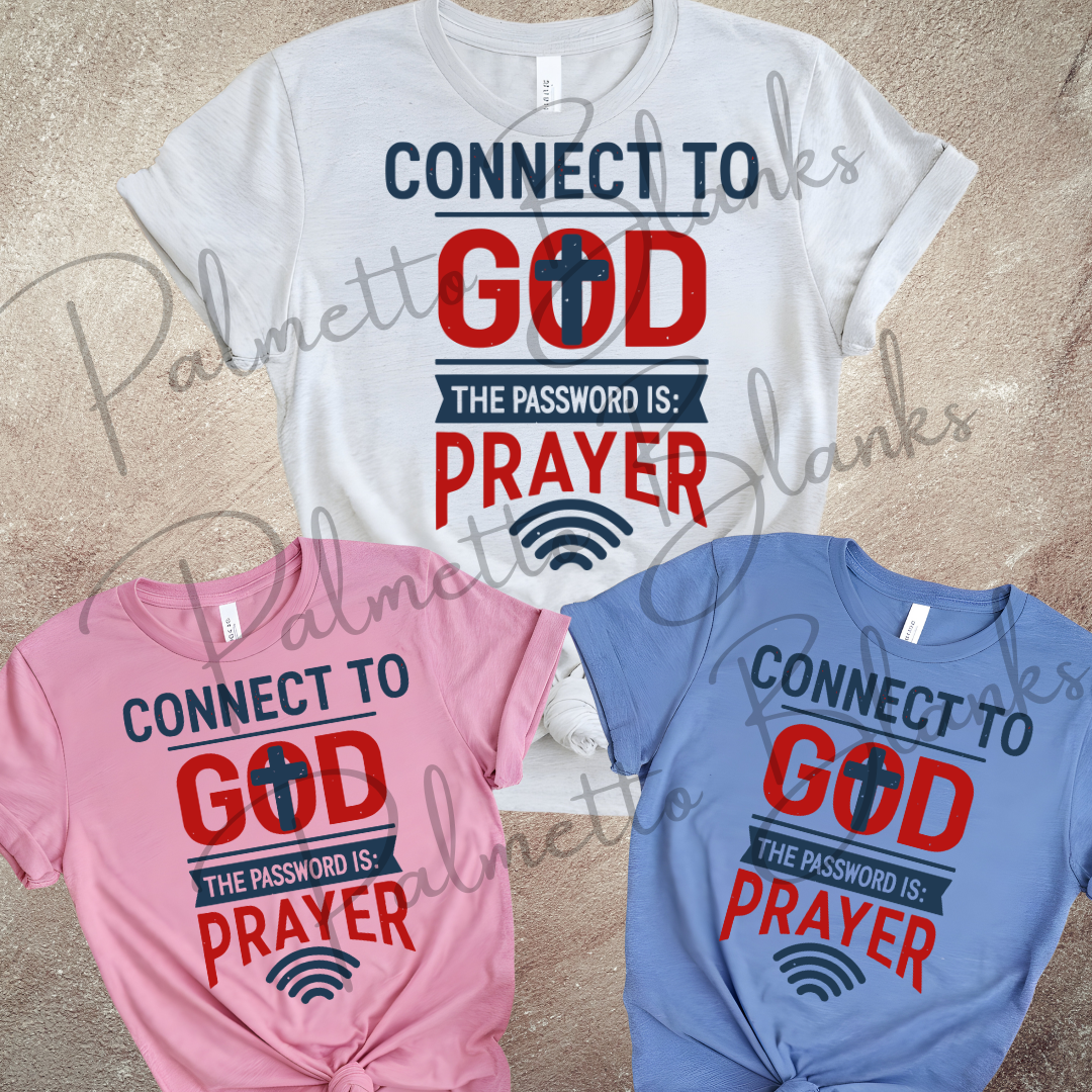 Connect to God - Full Color Transfer