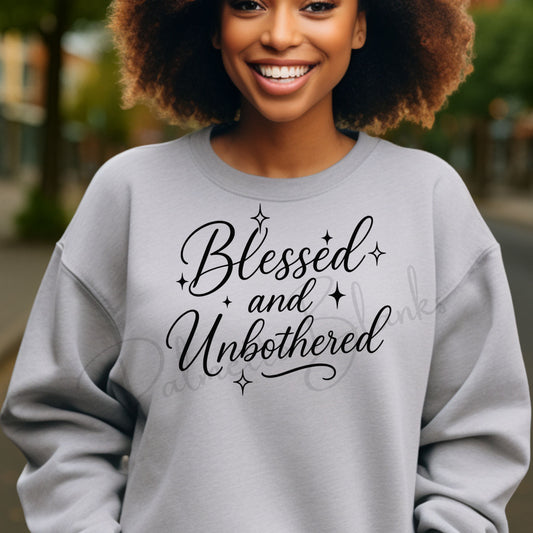 Blessed and Unbothered - Screen Print Transfer