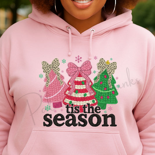 Tis the Season Christmas Cakes - Faux Yarn Full Color Transfer